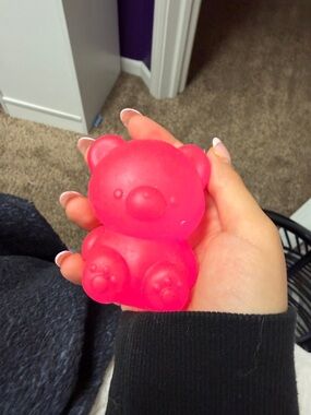 Bright Pink Bear Toy